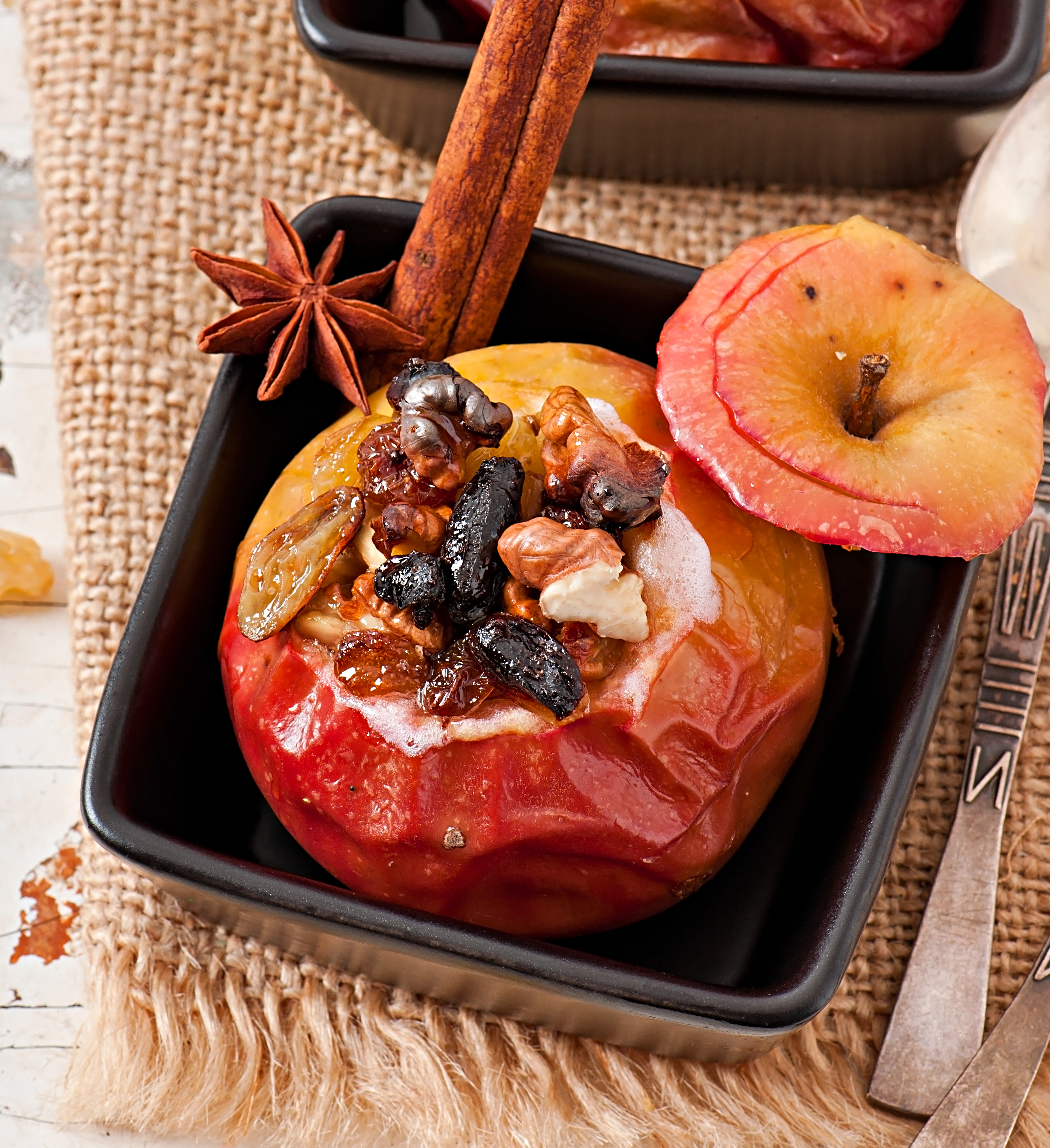 Manzanas horneadas con canela